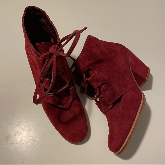 Burgundy Booties by Rachel Comey - Picture 3 of 4